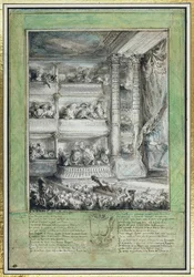 De kroning van Voltaire in de Comédie-Française